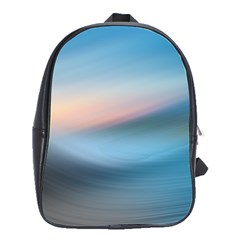 Wave Background School Bag (large) by HermanTelo
