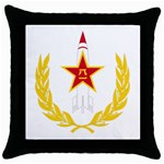 Badge of People s Liberation Army Rocket Force Throw Pillow Case (Black)