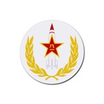Badge of People s Liberation Army Rocket Force Rubber Coaster (Round) 