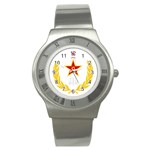 Badge of People s Liberation Army Rocket Force Stainless Steel Watch