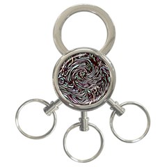 Stained Glass 3-ring Key Chain