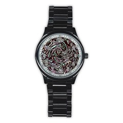 Stained Glass Stainless Steel Round Watch