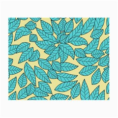 Leaves Dried Small Glasses Cloth by Mariart