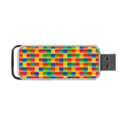 Background Colorful Abstract Portable Usb Flash (two Sides) by Bajindul