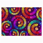 Abstract Background Spiral Colorful Large Glasses Cloth (2 Sides) Front