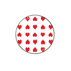 Heart Red Love Valentines Day Hat Clip Ball Marker (10 Pack) by Bajindul
