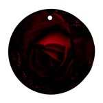 Rose Art Beautiful Beauty Bloom Ornament (Round) Front