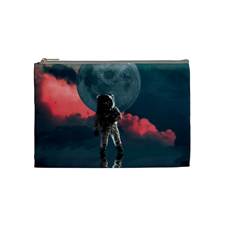 Astronaut Moon Space Planet Cosmetic Bag (Medium)