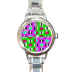 Octagon Purple Round Italian Charm Watch by impacteesstreetwear