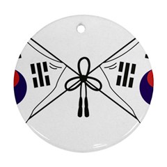 Emblem Of Provisional Government Of Republic Of Korea, 1919-1948 Ornament (round) by abbeyz71