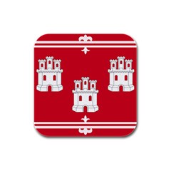 Flag Of Aberdeen Rubber Square Coaster (4 Pack)  by abbeyz71