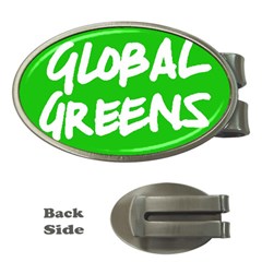Logo Of Global Greens  Money Clips (oval)  by abbeyz71