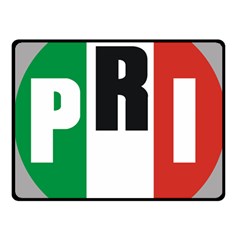 Logo Of Partido Revolucionario Institucional - Pri Fleece Blanket (small) by abbeyz71