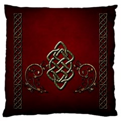 Wonderful Decorative Celtic Knot Large Cushion Case (one Side) by FantasyWorld7
