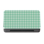 Argyle Light Green Pattern Memory Card Reader with CF