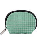 Argyle Light Green Pattern Accessory Pouch (Small)