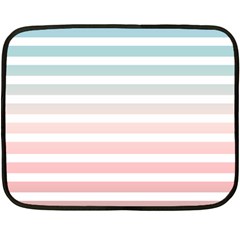 Horizontal Pinstripes In Soft Colors Fleece Blanket (mini) by shawlin