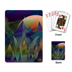 Mountains Abstract Mountain Range Playing Cards Single Design (rectangle) by Nexatart