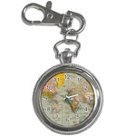 World Map Vintage Key Chain Watches