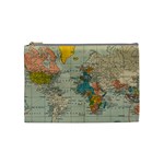 World Map Vintage Cosmetic Bag (Medium)