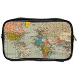 World Map Vintage Toiletries Bag (One Side)