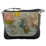 World Map Vintage Messenger Bag
