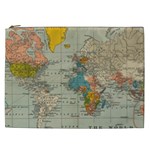 World Map Vintage Cosmetic Bag (XXL)