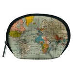 World Map Vintage Accessory Pouch (Medium)