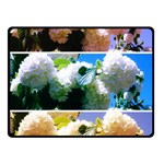 Snowball Branch Collage (I) Double Sided Fleece Blanket (Small) 