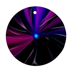 Abstract Background Lightning Ornament (round)