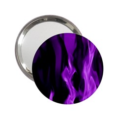 Smoke Flame Abstract Purple 2 25  Handbag Mirrors by Pakrebo