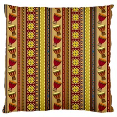 Traditional Africa Border Wallpaper Pattern Colored 4 Standard Flano Cushion Case (one Side) by EDDArt