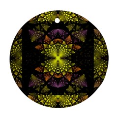 Fractal Multi Color Geometry Ornament (round)