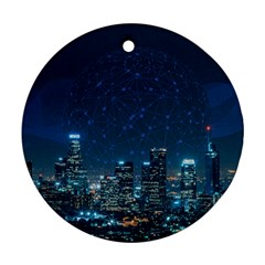 Smart City Communication Network Ornament (round)