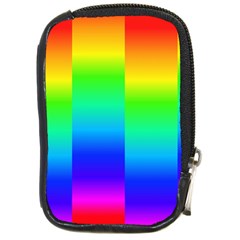 Rainbow Colour Bright Background Compact Camera Leather Case by Pakrebo