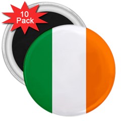 Flag Of Ireland Irish Flag 3  Magnets (10 Pack)  by FlagGallery