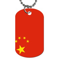 Chinese Flag Flag Of China Dog Tag (one Side) by FlagGallery