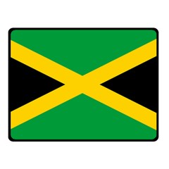 Jamaica Flag Double Sided Fleece Blanket (small)  by FlagGallery