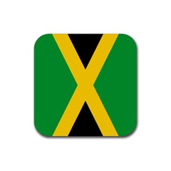 Jamaica Flag Rubber Coaster (square)  by FlagGallery