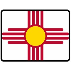 New Mexico Flag Fleece Blanket (large)  by FlagGallery