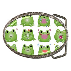 Kawaii Frog Rainy Season Japanese Belt Buckles by Pakrebo