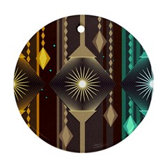 Background Colors Abstract Ornament (round)