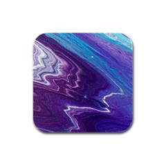 Color Acrylic Paint Art Painting Art Rubber Square Coaster (4 Pack)  by Pakrebo