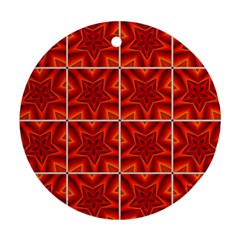 Pattern Seamless Stars Ornament Ornament (round)
