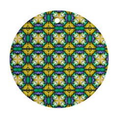 Seamless Wallpaper Pattern Symmetry Ornament (round)