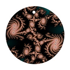 Fractal Pattern Abstraction Ornament (round)