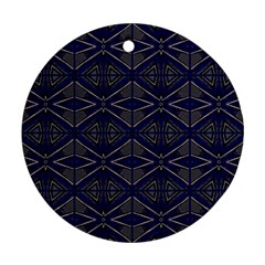 Seamless Pattern Ornament Symmetry Ornament (round)