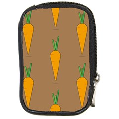 Healthy Fresh Carrot Compact Camera Leather Case by HermanTelo