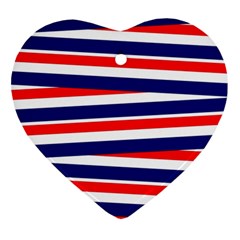 Patriotic Ribbons Ornament (heart)