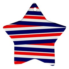 Patriotic Ribbons Ornament (star) by Mariart
